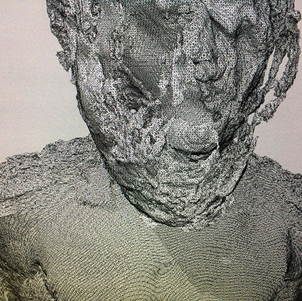 Interrupted 3D scan by artist Paul Coombs